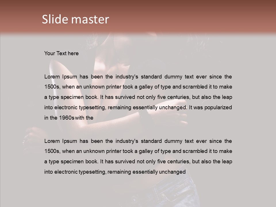 Beautiful Young Move PowerPoint Template