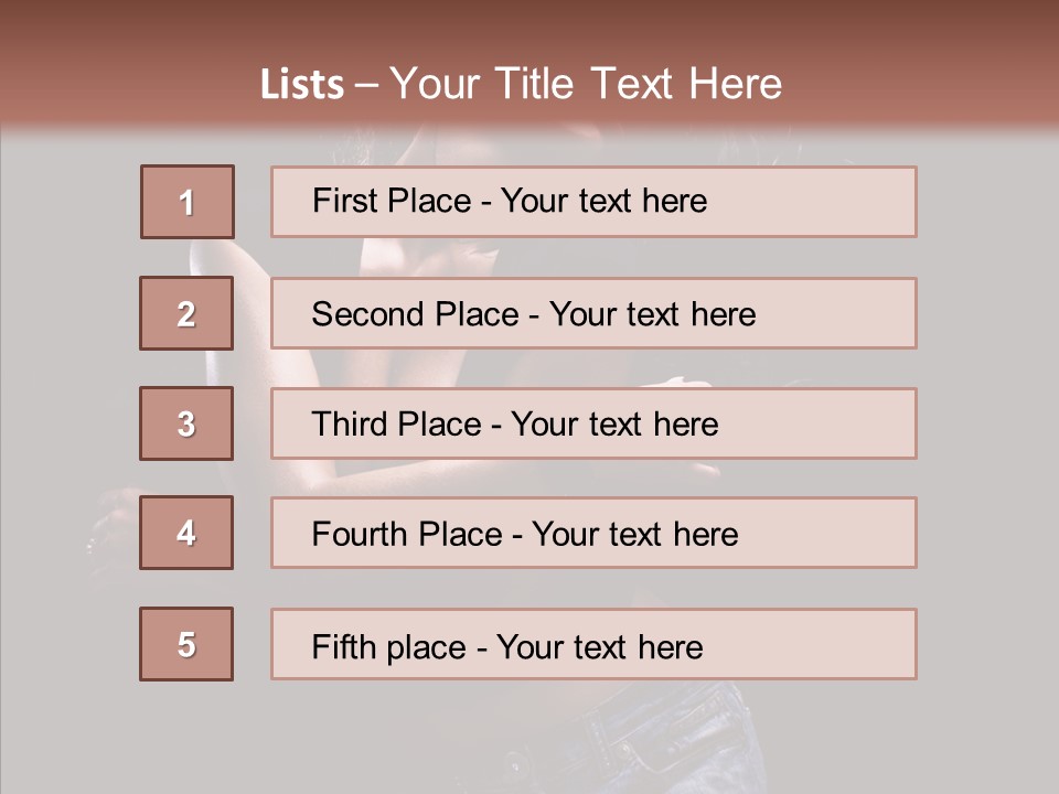 Beautiful Young Move PowerPoint Template
