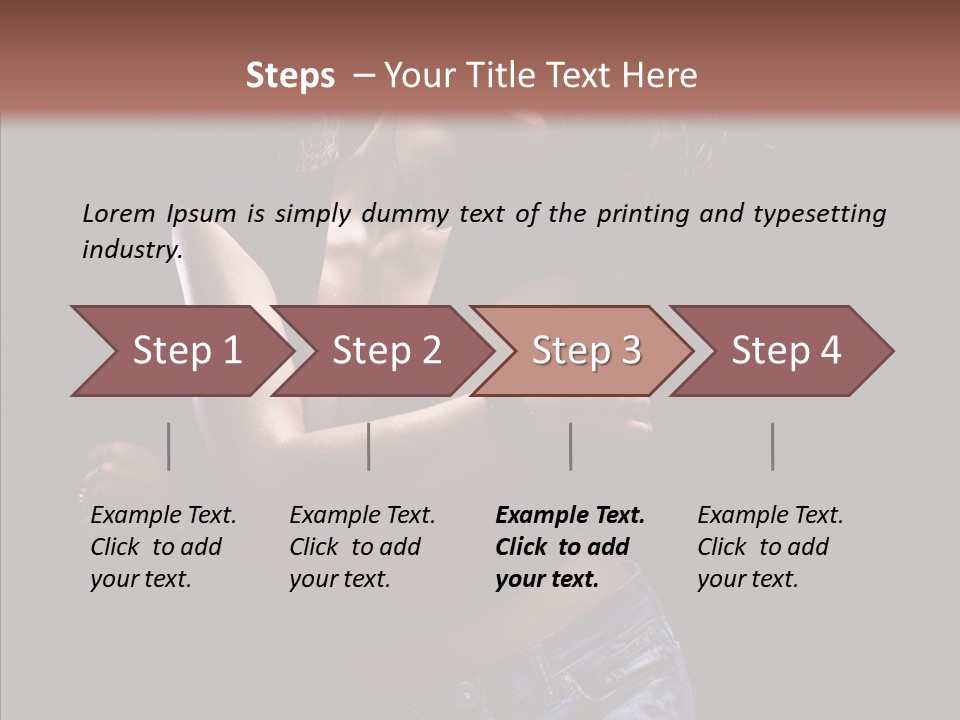 Beautiful Young Move PowerPoint Template