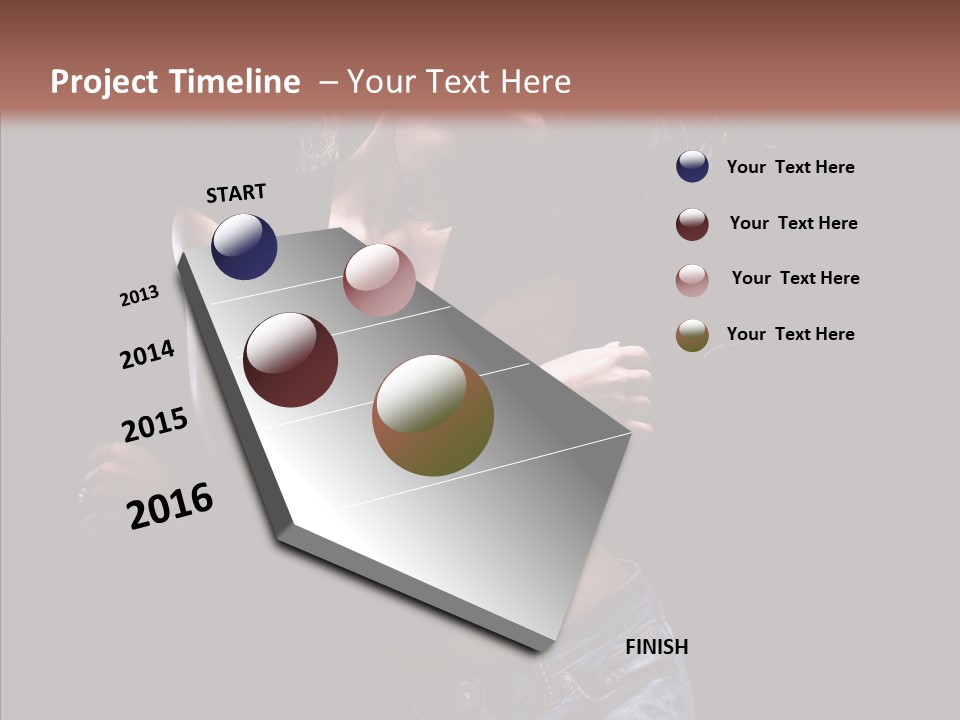 Beautiful Young Move PowerPoint Template