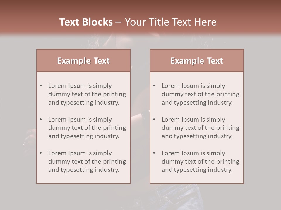 Beautiful Young Move PowerPoint Template