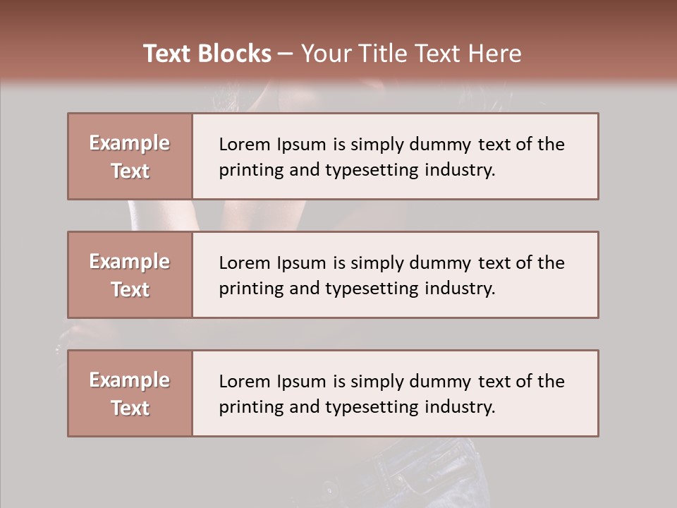 Beautiful Young Move PowerPoint Template