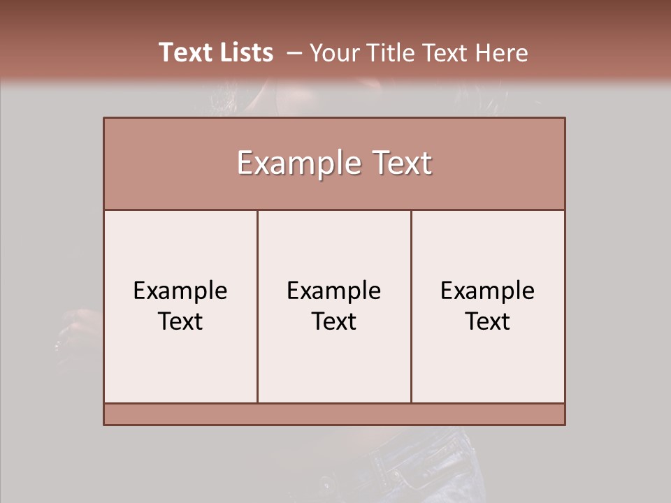 Beautiful Young Move PowerPoint Template