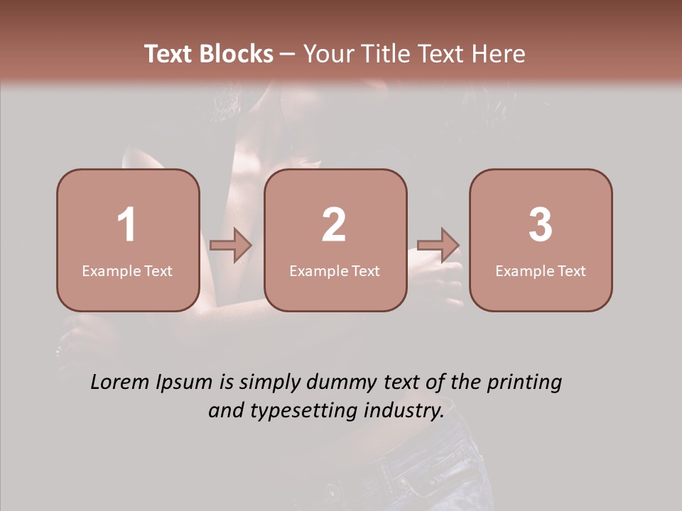 Beautiful Young Move PowerPoint Template