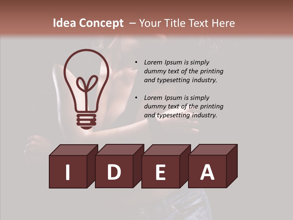 Beautiful Young Move PowerPoint Template