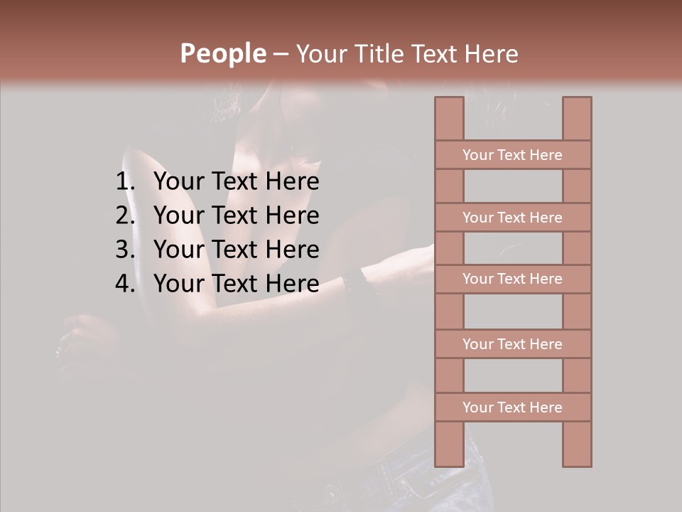 Beautiful Young Move PowerPoint Template