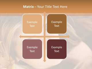 A Beautiful Blond Woman With Blue Eyes Is Posing For A Picture PowerPoint Template