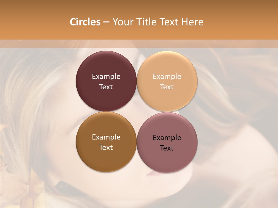 A Beautiful Blond Woman With Blue Eyes Is Posing For A Picture PowerPoint Template