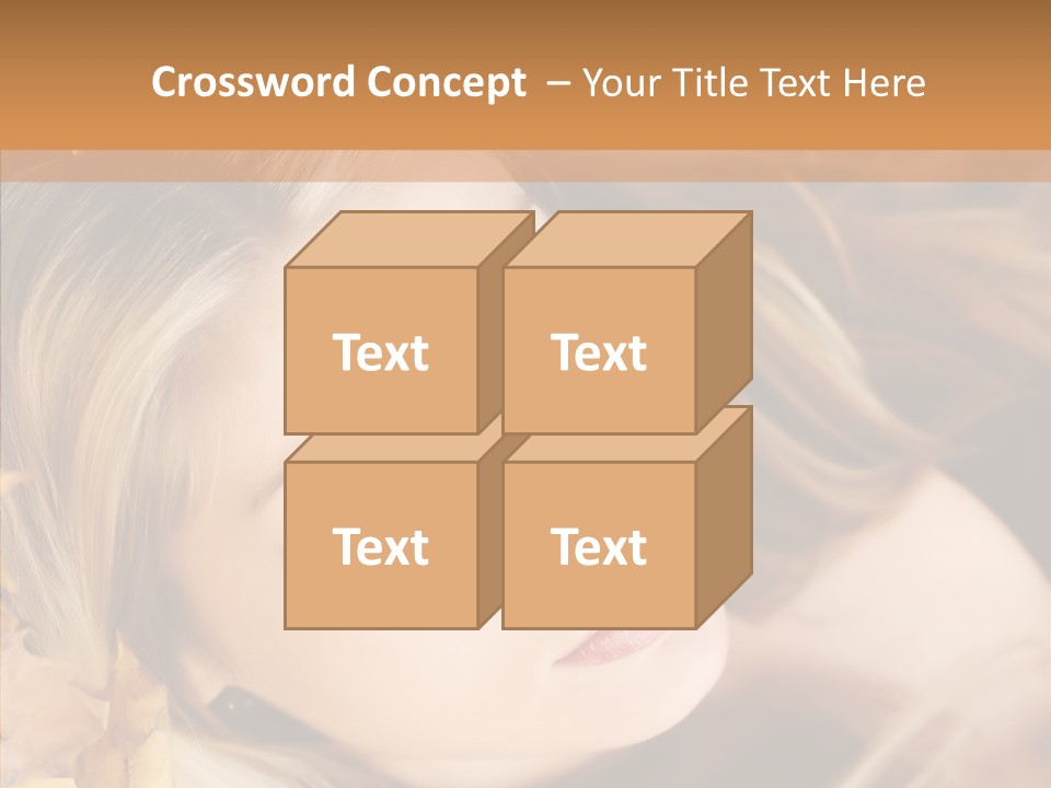 A Beautiful Blond Woman With Blue Eyes Is Posing For A Picture PowerPoint Template