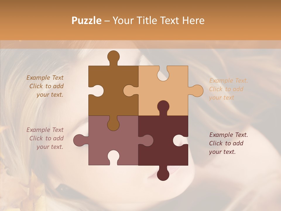 A Beautiful Blond Woman With Blue Eyes Is Posing For A Picture PowerPoint Template