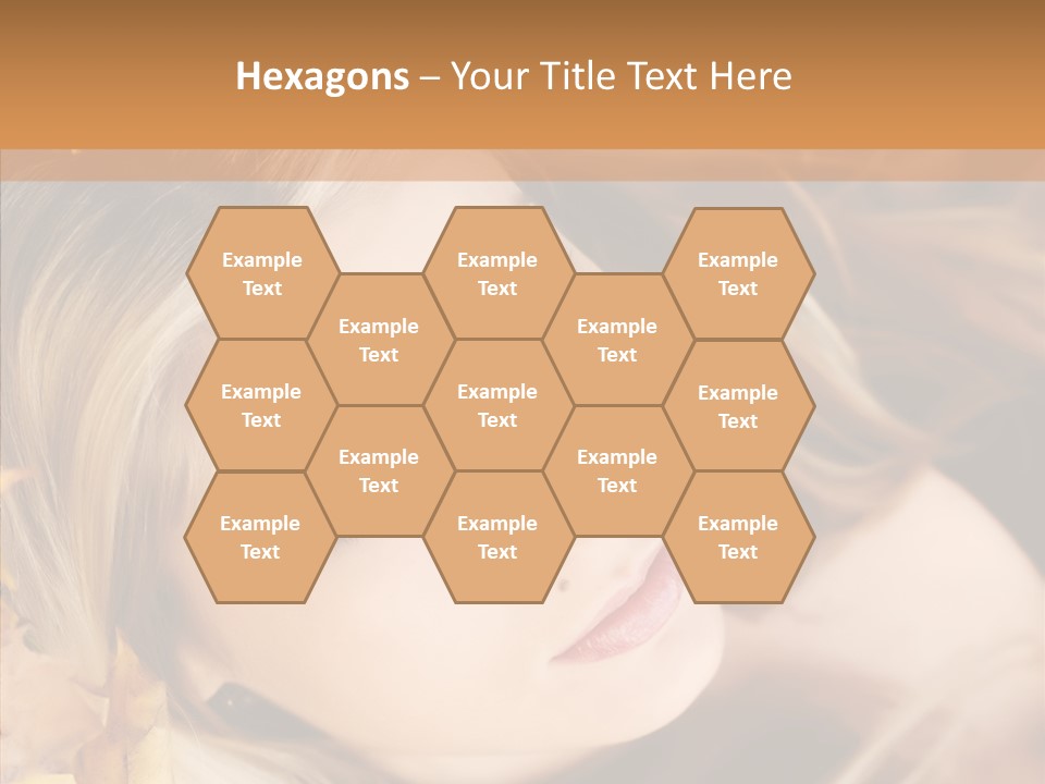A Beautiful Blond Woman With Blue Eyes Is Posing For A Picture PowerPoint Template
