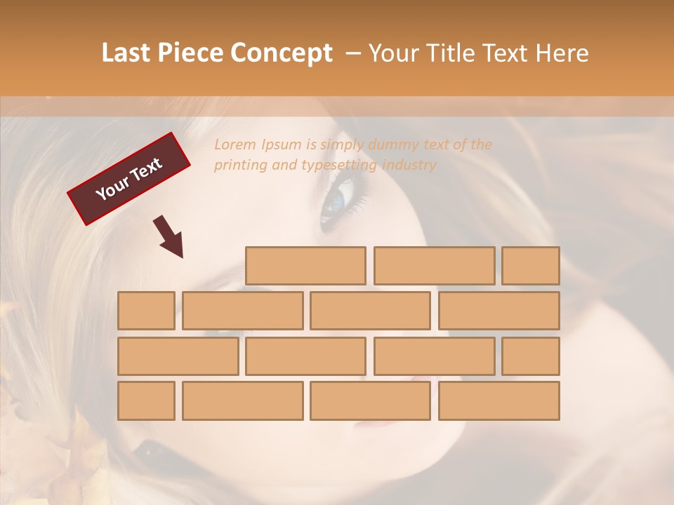 A Beautiful Blond Woman With Blue Eyes Is Posing For A Picture PowerPoint Template