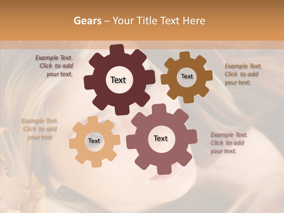 A Beautiful Blond Woman With Blue Eyes Is Posing For A Picture PowerPoint Template