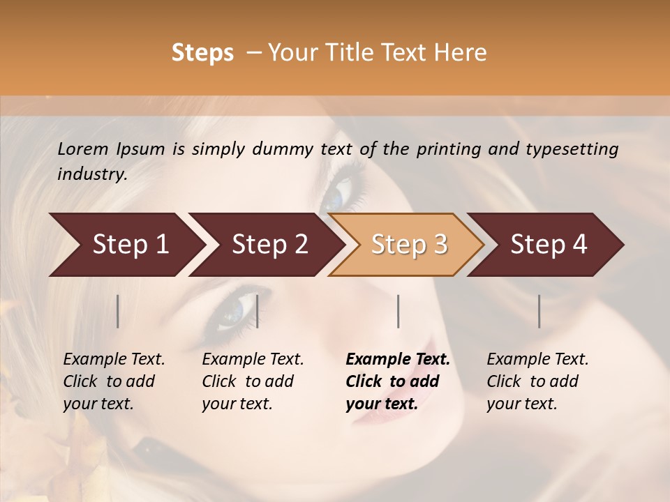A Beautiful Blond Woman With Blue Eyes Is Posing For A Picture PowerPoint Template