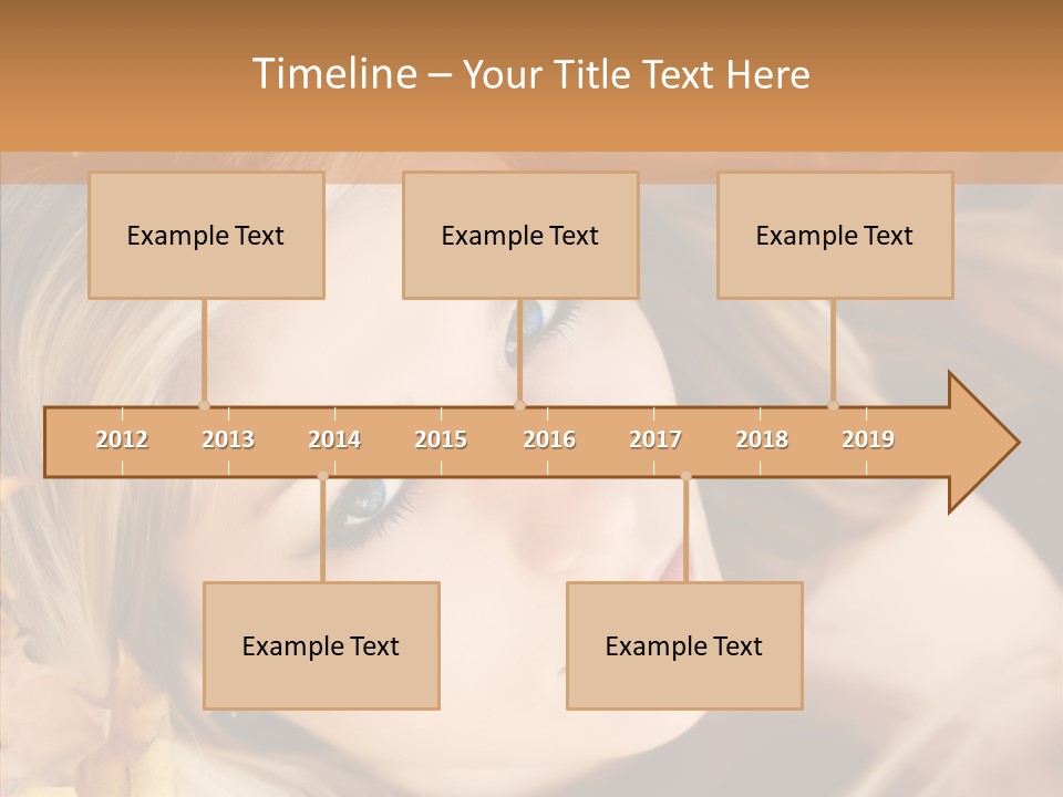 A Beautiful Blond Woman With Blue Eyes Is Posing For A Picture PowerPoint Template