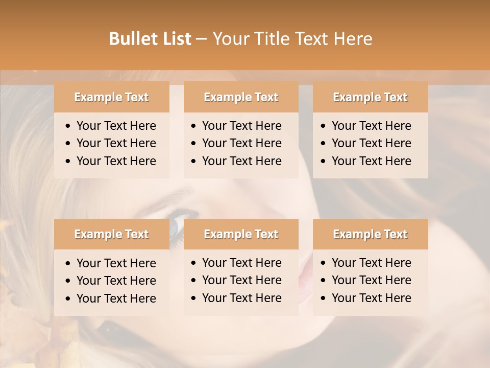 A Beautiful Blond Woman With Blue Eyes Is Posing For A Picture PowerPoint Template