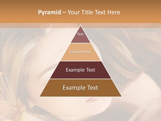 A Beautiful Blond Woman With Blue Eyes Is Posing For A Picture PowerPoint Template