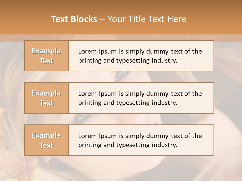A Beautiful Blond Woman With Blue Eyes Is Posing For A Picture PowerPoint Template