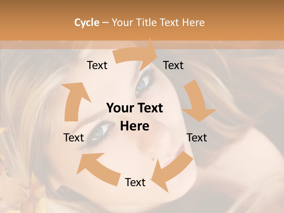 A Beautiful Blond Woman With Blue Eyes Is Posing For A Picture PowerPoint Template
