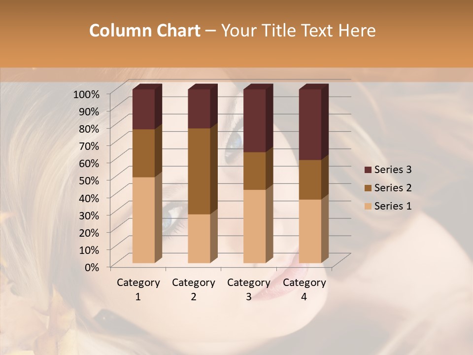 A Beautiful Blond Woman With Blue Eyes Is Posing For A Picture PowerPoint Template