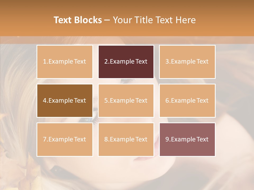 A Beautiful Blond Woman With Blue Eyes Is Posing For A Picture PowerPoint Template