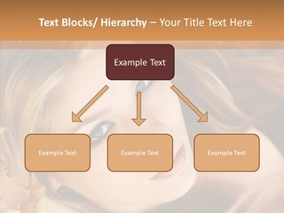 A Beautiful Blond Woman With Blue Eyes Is Posing For A Picture PowerPoint Template
