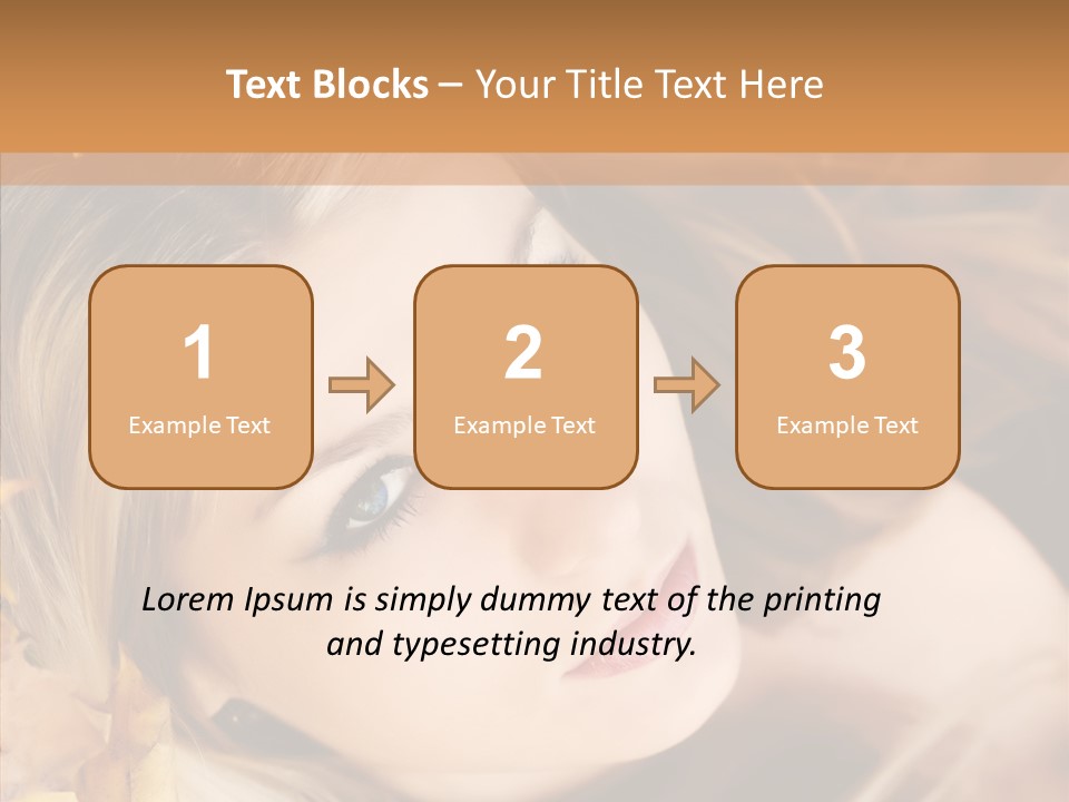 A Beautiful Blond Woman With Blue Eyes Is Posing For A Picture PowerPoint Template
