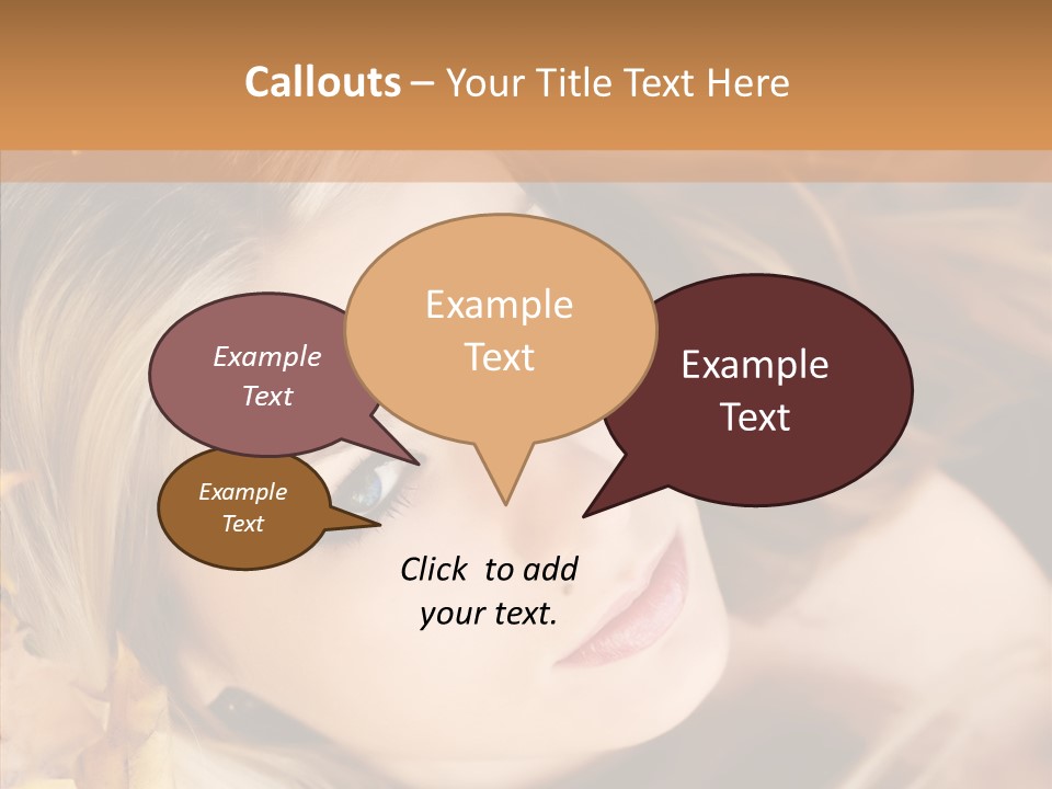 A Beautiful Blond Woman With Blue Eyes Is Posing For A Picture PowerPoint Template
