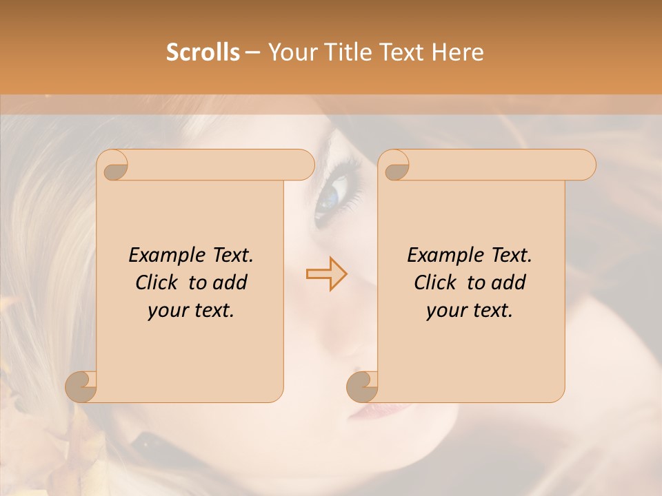 A Beautiful Blond Woman With Blue Eyes Is Posing For A Picture PowerPoint Template