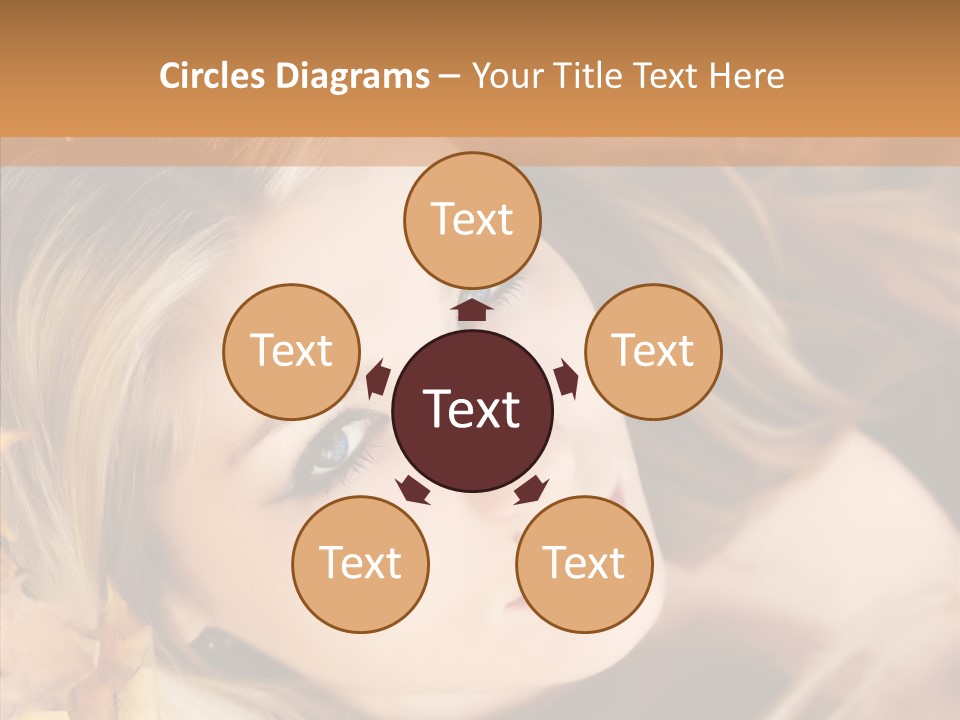 A Beautiful Blond Woman With Blue Eyes Is Posing For A Picture PowerPoint Template