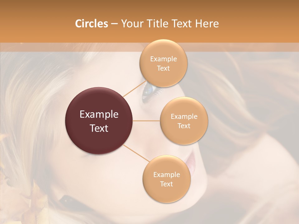 A Beautiful Blond Woman With Blue Eyes Is Posing For A Picture PowerPoint Template