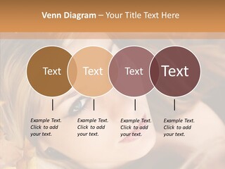 A Beautiful Blond Woman With Blue Eyes Is Posing For A Picture PowerPoint Template