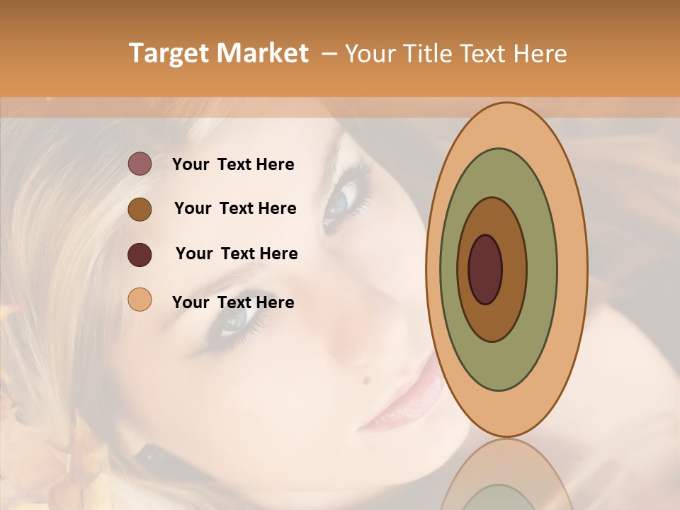 A Beautiful Blond Woman With Blue Eyes Is Posing For A Picture PowerPoint Template