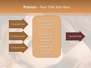 A Beautiful Blond Woman With Blue Eyes Is Posing For A Picture PowerPoint Template