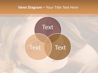 A Beautiful Blond Woman With Blue Eyes Is Posing For A Picture PowerPoint Template