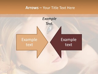 A Beautiful Blond Woman With Blue Eyes Is Posing For A Picture PowerPoint Template