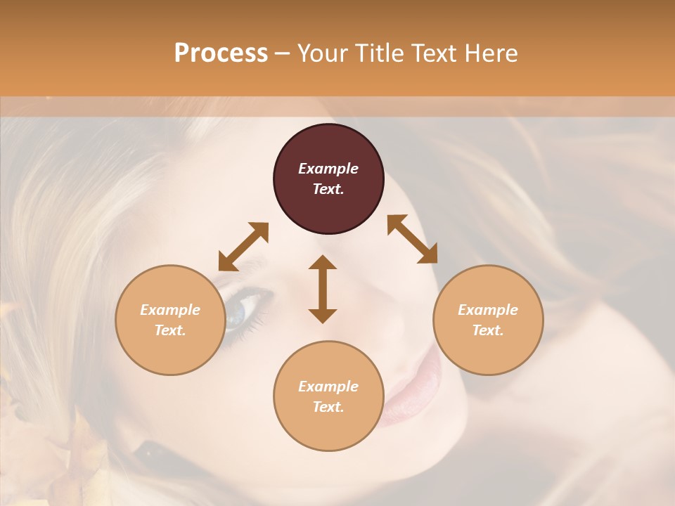 A Beautiful Blond Woman With Blue Eyes Is Posing For A Picture PowerPoint Template