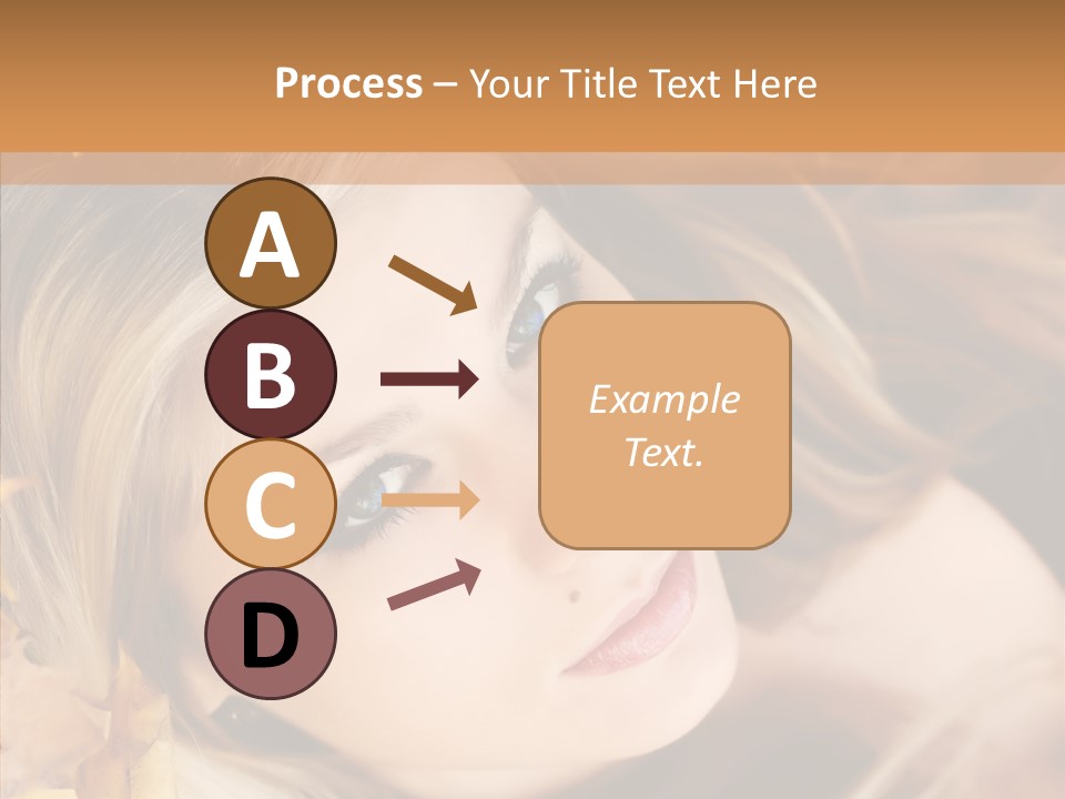 A Beautiful Blond Woman With Blue Eyes Is Posing For A Picture PowerPoint Template