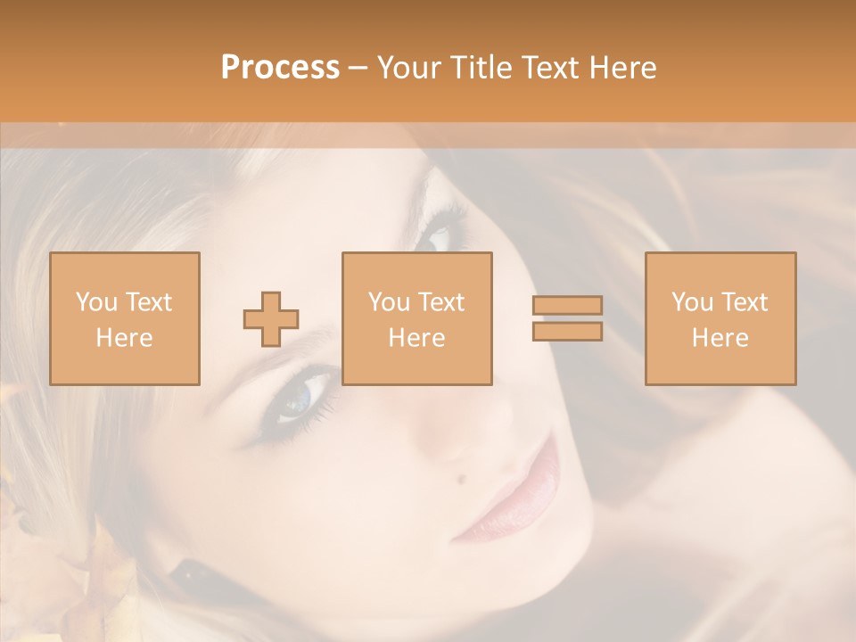 A Beautiful Blond Woman With Blue Eyes Is Posing For A Picture PowerPoint Template