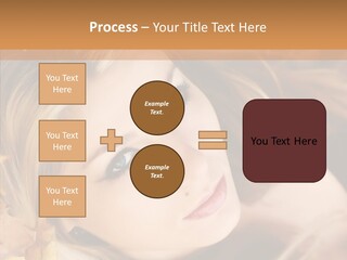 A Beautiful Blond Woman With Blue Eyes Is Posing For A Picture PowerPoint Template