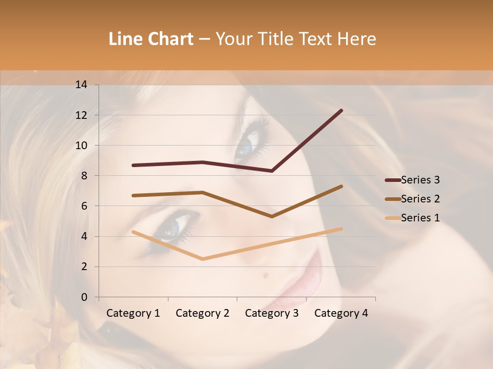 A Beautiful Blond Woman With Blue Eyes Is Posing For A Picture PowerPoint Template