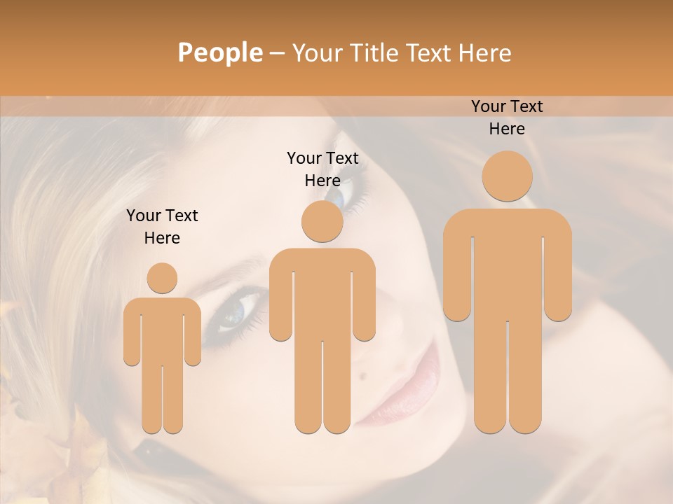 A Beautiful Blond Woman With Blue Eyes Is Posing For A Picture PowerPoint Template