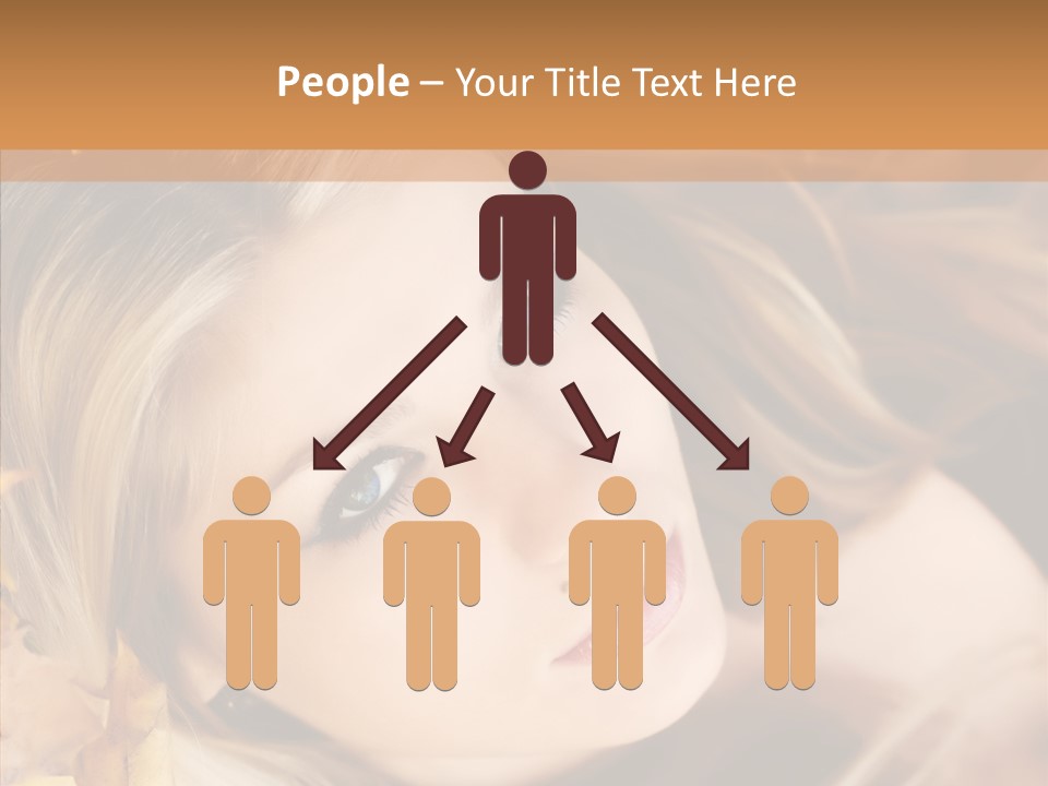A Beautiful Blond Woman With Blue Eyes Is Posing For A Picture PowerPoint Template