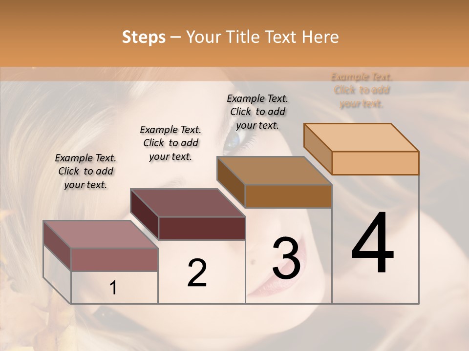 A Beautiful Blond Woman With Blue Eyes Is Posing For A Picture PowerPoint Template