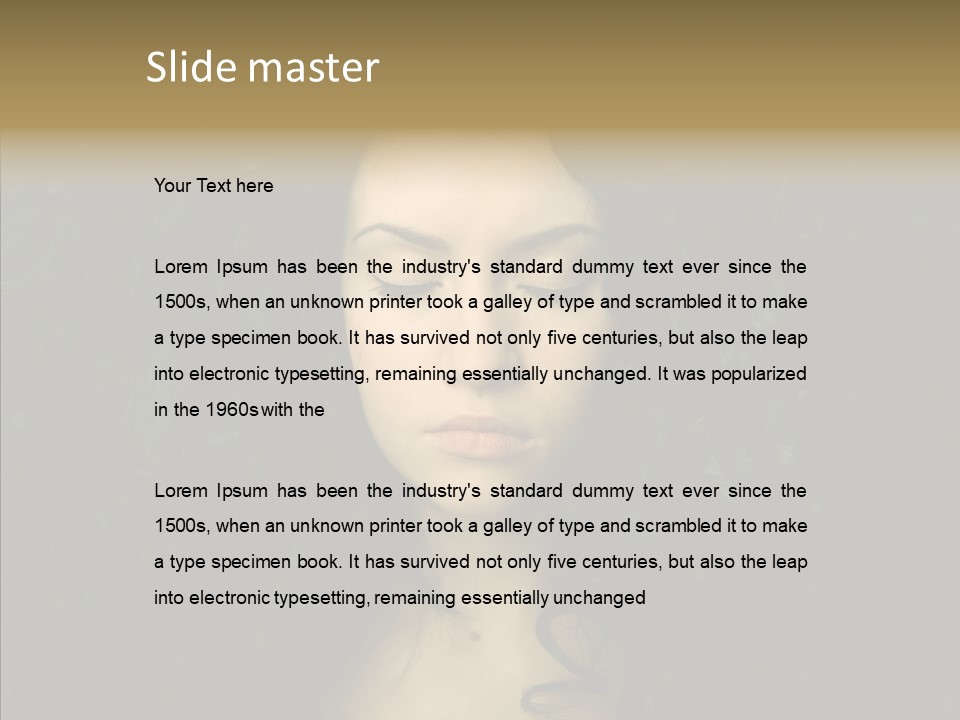 Desire Sensuality  PowerPoint Template