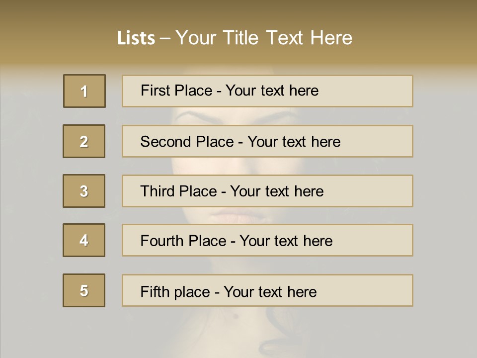 Desire Sensuality  PowerPoint Template