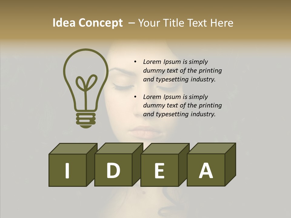 Desire Sensuality  PowerPoint Template