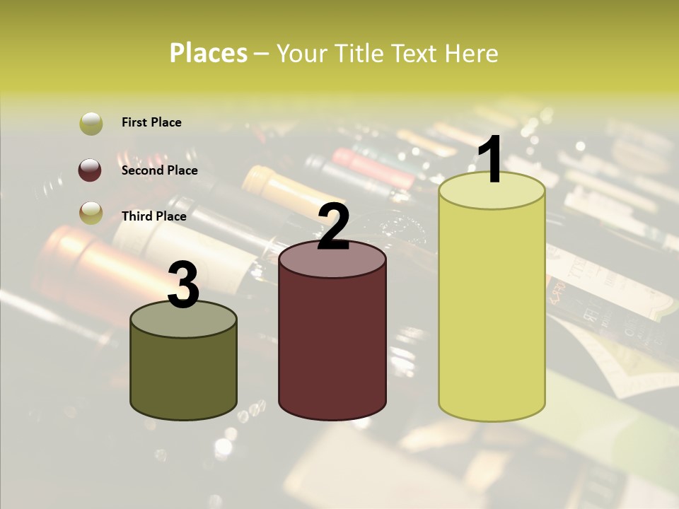 Bottles Tasting Wine Restaurants PowerPoint Template