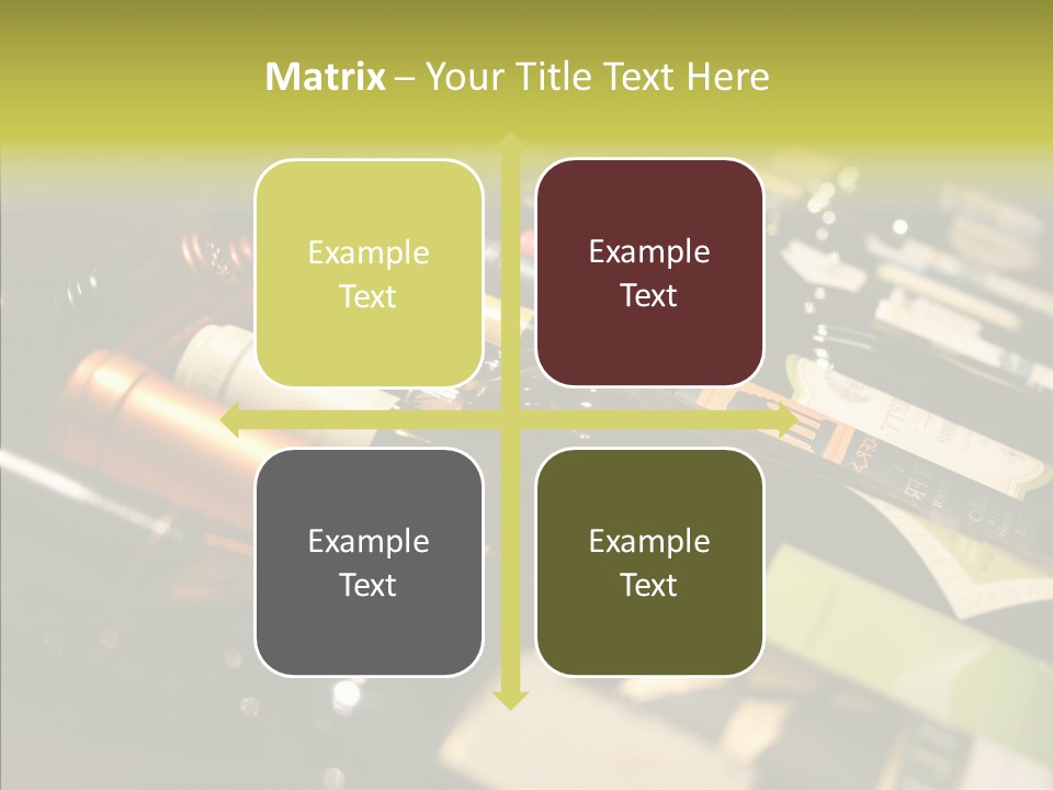 Bottles Tasting Wine Restaurants PowerPoint Template