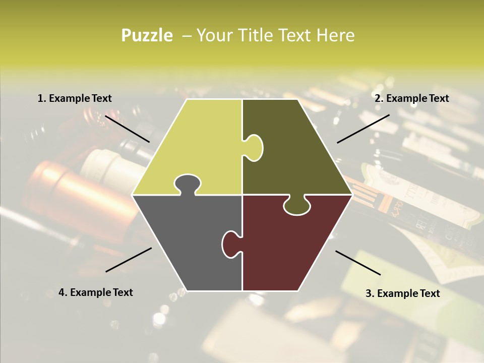 Bottles Tasting Wine Restaurants PowerPoint Template